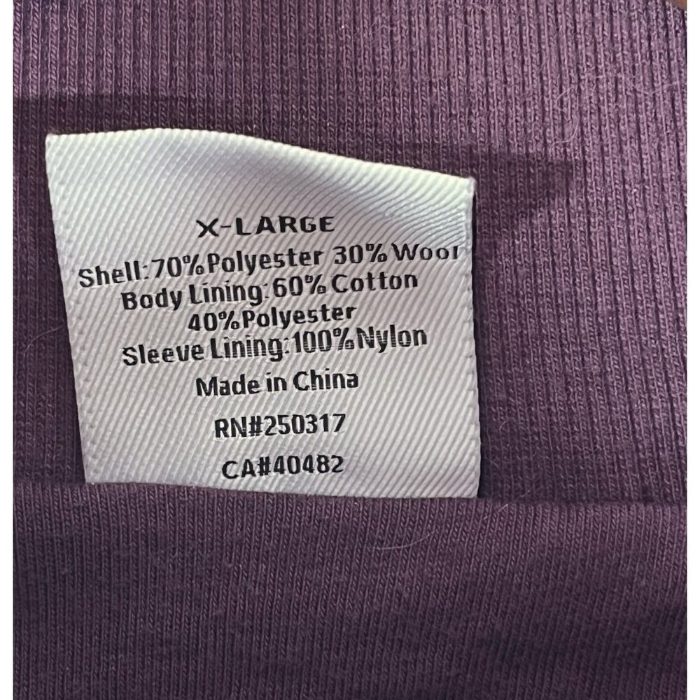 VARLEY Women's Purple Speckled Bailey Half-Zip Pullover Sweater XL - Picture 3 of 5